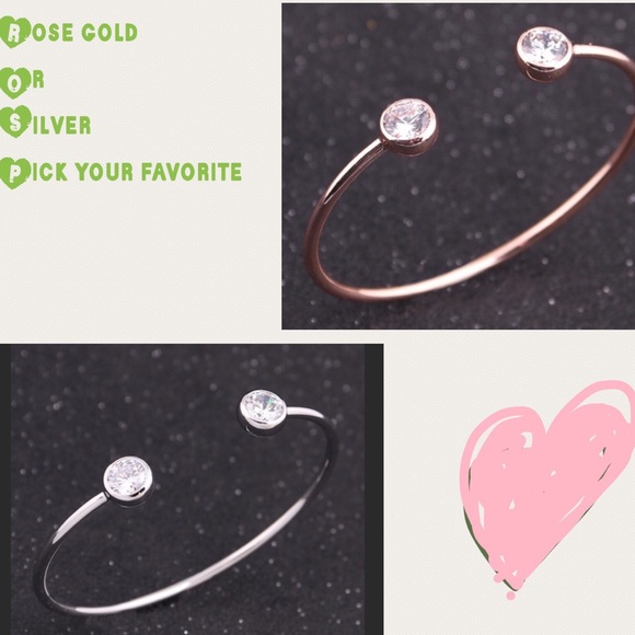 HotROSE GOLD crystal bracelet - Picture 2 of 7